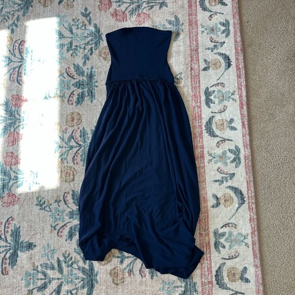SOLID & STRIPED Strapless Soglio Dress in French Navy Blue, size XS - Picture 3 of 6